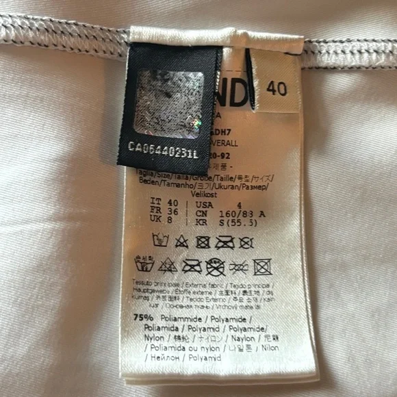 FENDI WHITE MONOGRAM STRETCH FOREVER  JUMPSUIT ROMPER , size S - Picture 10 of 10